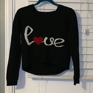 “LOVE” Cropped Sweater